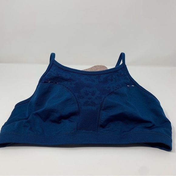 Fabletics Blue Floral Bralette Size Large - Picture 1 of 9